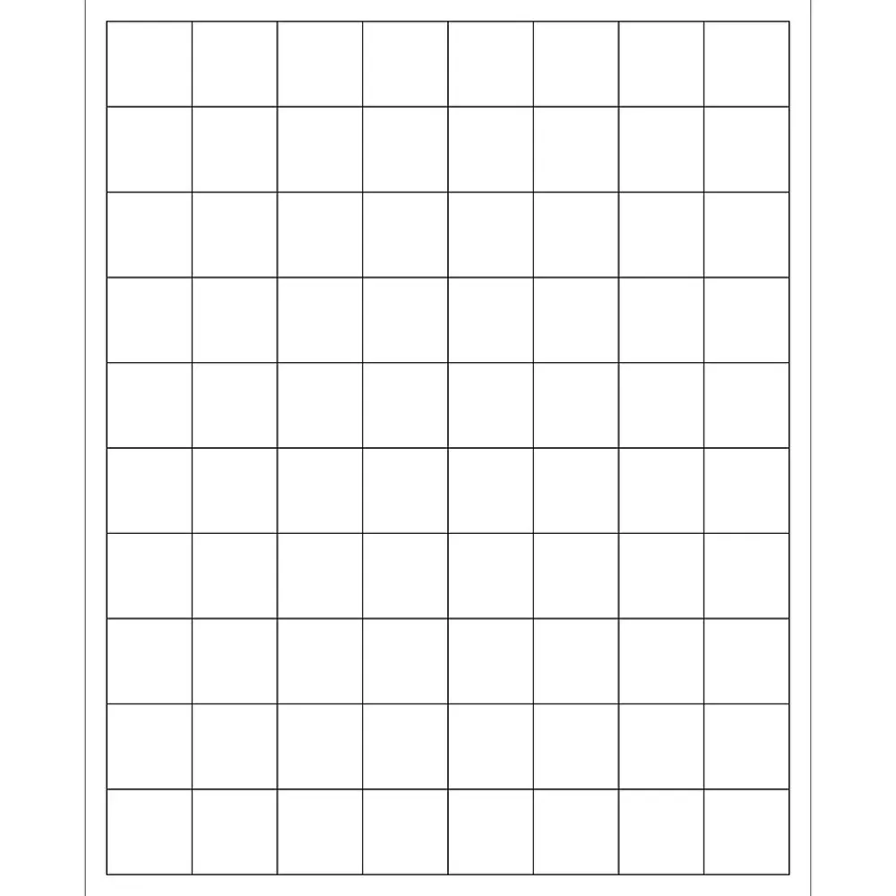 Labels|Tape Logic ® Laser Labels, Rectangle, 1" x 1", White, 8000/Case (LL104)