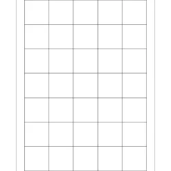 Online Tape Logic Laser Labels, Rectangle, 1 1/2" x 1 1/2", White, 3500/Carton (LL108)