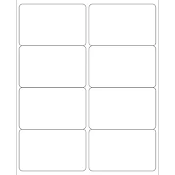 New Tape Logic ® Laser Labels, Rectangle, 4" x 2 1/2", White, 800/Case (LL125)