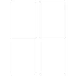 Online Tape Logic ® Laser Labels, Rectangle, 3 1/2" x 5", White, 400/Case (LL119)