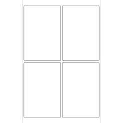 Labels|Tape Logic Laser Labels, Rectangle, 4" x 6", White, 400/Case (LL130)