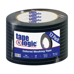 Sale Tape Logic Masking Tape, 0.25" x 60 yds., Black, 12/Carton (T93100312PKB)