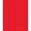 New Tape Logic ® Rectangle Laser Labels, 2" x 2", Fluorescent Red, 2000/Case (LL172RD)