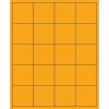 Outlet Tape Logic ® Rectangle Laser Labels, 2" x 2", Fluorescent Orange, 2000/Case (LL172OR)