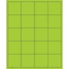 New Tape Logic ® Rectangle Laser Labels, 2" x 2", Fluorescent Green, 2000/Case (LL172GN)