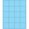 Hot Tape Logic ® Rectangle Laser Labels, 2" x 2", Pastel Blue, 2000/Case (LL172BE)
