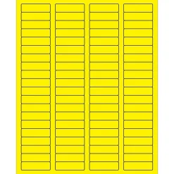 Sale Tape Logic ® Rectangle Laser Labels, 1 3/4" x 1/2", Fluorescent Yellow, 8000/Case (LL170YE)