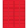 Hot Tape Logic ® Rectangle Laser Labels, 1 3/4" x 1/2", Fluorescent Red, 8000/Case (LL170RD)