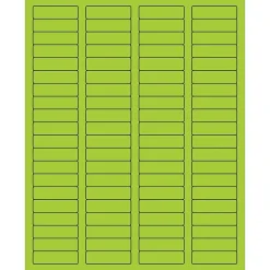Sale Tape Logic ® Rectangle Laser Labels, 1 3/4" x 1/2", Fluorescent Green, 8000/Case (LL170GN)