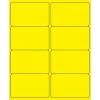 Clearance Tape Logic ® Rectangle Laser Labels, 4" x 2 1/2", Fluorescent Yellow, 800/Case (LL179YE)