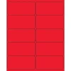 New Tape Logic ® Rectangle Laser Labels, 4" x 2", Fluorescent Red, 1000/Case (LL178RD)