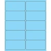 Tape Logic ® Rectangle Laser Labels, 4" x 2", Pastel Blue, 1000/Case (LL178BE)