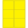 Outlet Tape Logic ® Rectangle Laser Labels, 4" x 3 1/3", Fluorescent Yellow, 600/Case (LL180YE)