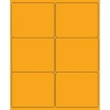 Outlet Tape Logic ® Rectangle Laser Labels, 4" x 3 1/3", Fluorescent Orange, 600/Case (LL180OR)