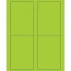 Sale Tape Logic ® Rectangle Laser Labels, 3 1/2" x 5", Fluorescent Green, 400/Case (LL176GN)