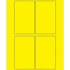 Outlet Tape Logic ® Rectangle Laser Labels, 3" x 5", Fluorescent Yellow, 400/Case (LL175YE)