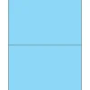 Tape Logic ® Rectangle Laser Labels, 8 1/2" x 5 1/2", Pastel Blue, 200/Case (LL184BE)