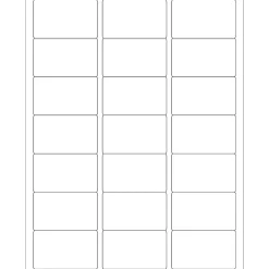 Labels|Tape Logic ® Rectangular Laser Labels, 2 1/2" x 1 1/2", White, 2100/Case (LL112)