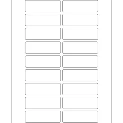 Labels|Tape Logic ® Rectangular Laser Labels, 3" x 1", White, 1800/Case (LL116)