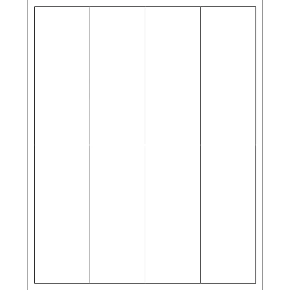 Labels|Tape Logic ® Rectangular Laser Labels, 2" x 5", White, 800/Case (LL163)