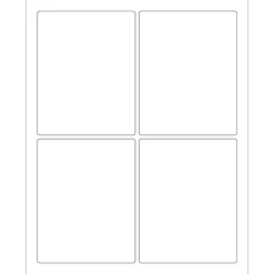 Labels|Tape Logic ® Rectangular Laser Labels, 3 3/4" x 4 3/4", White, 400/Case (LL167)