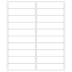 Online Tape Logic ® Removable Rectangle Laser Labels, 4" x 1", White, 2000/Case (LL264)