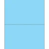 Labels|Tape Logic ® Removable Rectangle Laser Labels, 8 1/2" x 5 1/2", Pastel Blue, 200/Case (LL415BE)