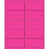 Labels|Tape Logic ® Removable Rectangle Laser Labels, 4" x 2", Fluorescent Pink, 1000/Case (LL410PK)