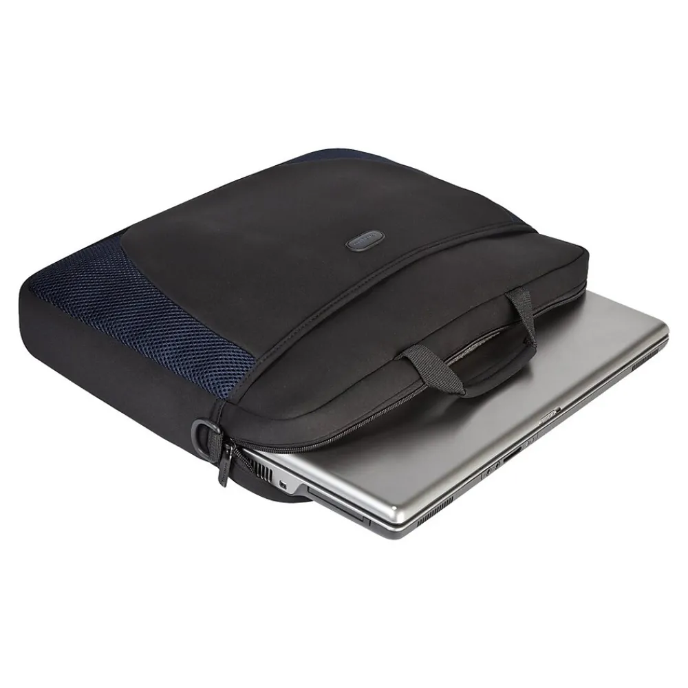 Neoprene Laptop Sleeve for 17" Laptops, Black/Blue (CVR217)<Targus Best