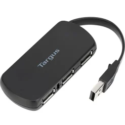 Targus 4-Port USB 2.0 Hub, Black (ACH114US)