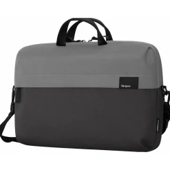 Sagano EcoSmart Laptop Slipcase, Black/Gray Recycled PET (TBS574GL)<Targus Discount