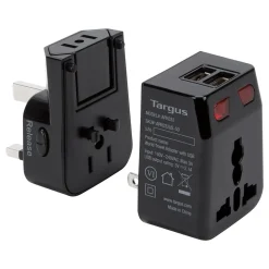 World Travel Plastic Travel Power Adapter, Black (APK032US)<Targus Discount