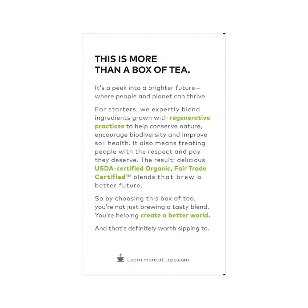 Tazo Green Ginger Green Tea Bag, 1.23 Oz., 16/Box (10794522003560)