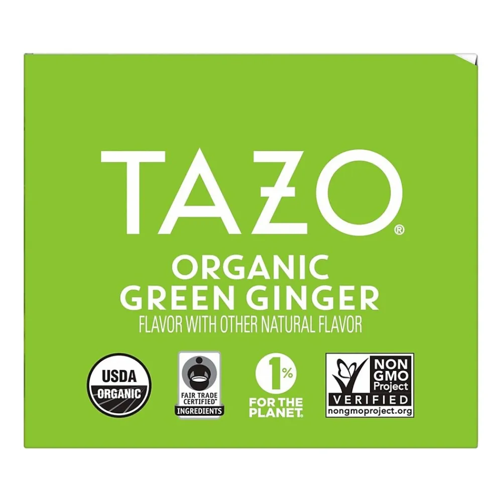Tazo Green Ginger Green Tea Bag, 1.23 Oz., 16/Box (10794522003560)