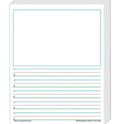 Classroom Paper*Teacher Created Resources K, 1 5/8" Space Writing Paper, Printed, Letter 8.50" x 11", White Paper, 360Sheet