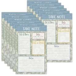 Notepads|Teacher Created Resources Classroom Cottage Notepad & Refill, Multicolored, 12/Bundle (TCR7198-12)