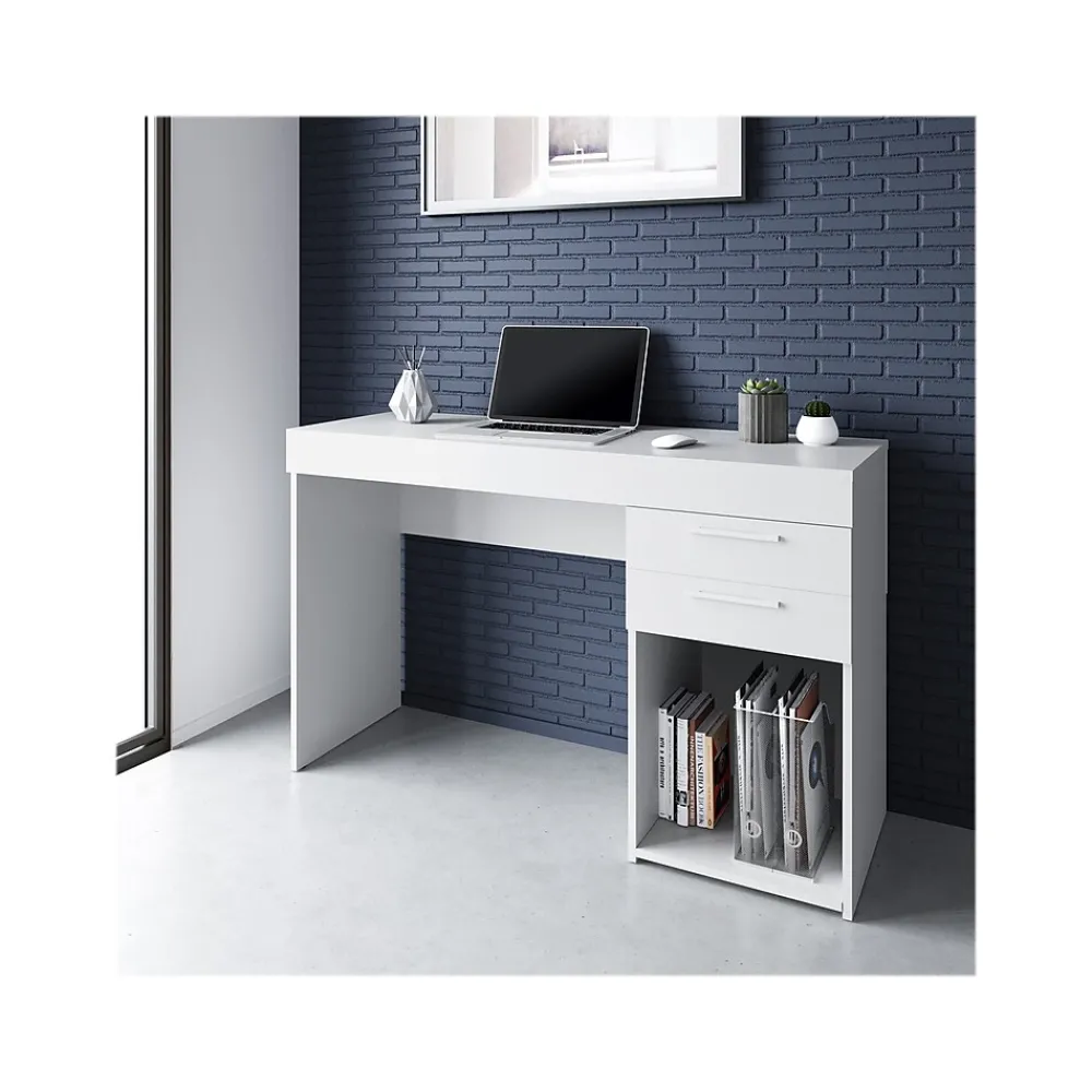 Office Desks*Techni Mobili 48" Writing Desk, White (RTA-913D-WHT)
