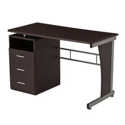 Computer Desks*RTA Techni Mobili 48"W Computer Desk with Ample Storage, Chocolate (-3520-CH36)