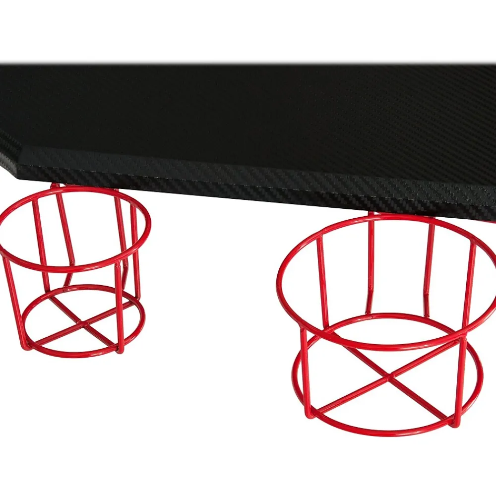 Computer Desks*Techni Sport Stryker 50" Computer Desk, Red/Black (RTA-TS201-RED)