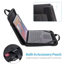 Carrying Laptop Case, Black, Vinyl (TP-BK-CC11)<TechProtectus Outlet
