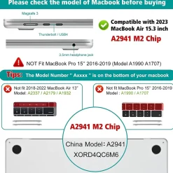 Hard-Shell Case/Keyboard Cover for Apple 15