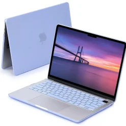 Hard-Shell Laptop Sleeve with Keyboard Cover, Serenity Blue, (TP-SB-K-MA13M2)<TechProtectus New