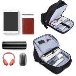 Laptop Backpack, Black, Nylon (TP-BK-BP15)<TechProtectus Sale