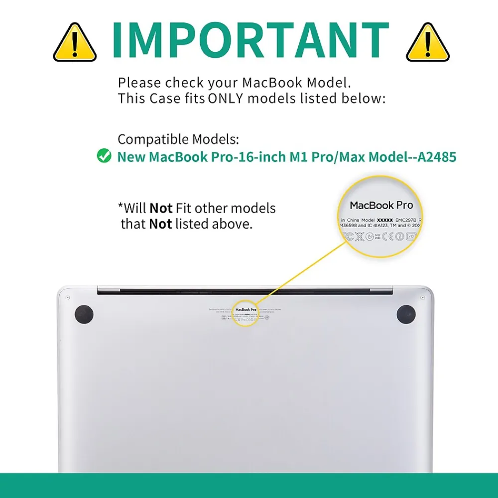 Laptop Case with Keyboard Cover and Screen Protector, Pink, Plastic (TP-RQ-K-MP16M1X)<TechProtectus