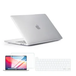 Laptop Case with Keyboard Cover and Screen Protector, Clear, Plastic (TP-CYCL-MP16ST)<TechProtectus Clearance