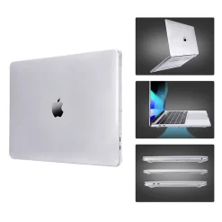 Laptop Case with Keyboard Cover and Screen Protector, Clear, Plastic (TP-CYCL-MP16ST)<TechProtectus Clearance