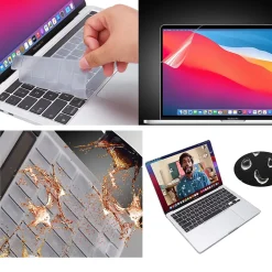 Laptop Case with Keyboard Cover and Screen Protector, Clear, Plastic (TP-CYCL-MP16ST)<TechProtectus Clearance