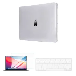 Laptop Case with Keyboard Cover and Screen Protector, Clear, Plastic (TP-CYCL-MP13ST)<TechProtectus Online