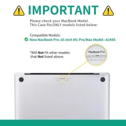 Laptop Case with Keyboard Cover and Screen Protector, Serenity Blue (TP-SB-K-MP16M1X)<TechProtectus Discount