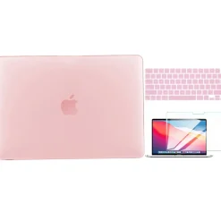 Laptop Case with Keyboard Cover and Screen Protector, Rose Quartz, Plastic (TP-RQ-K-MP14M1)<TechProtectus Hot